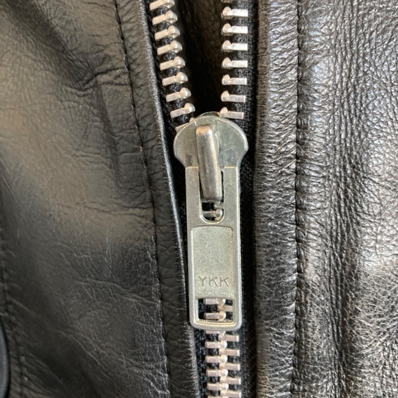 1970s Heavy Black Leather Biker's Jacket - Picture 12 of 14